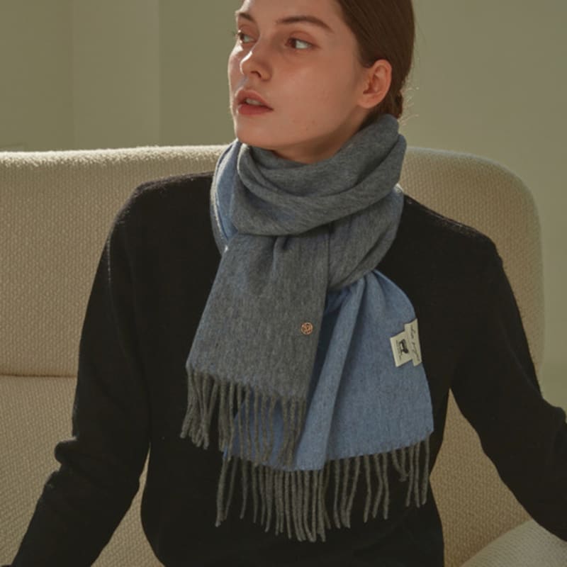 White Project DOPPELSEITIGER SCHAL [4 FARBEN]