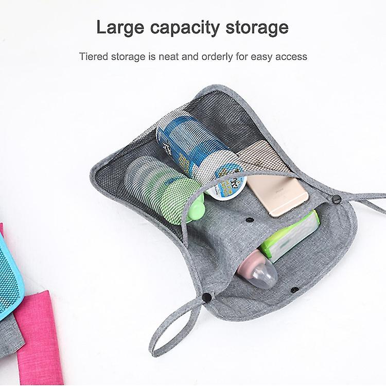 Baby Trolley Net Bag Storage Bag Universal Baby Care(Blue)