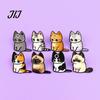 Cat Lover Brooch Cartoon Pin for Clothing, Enamel Kitten Alloy Badge Decorative Clothing Pin, Backpacks Hats Scarves Accessory, Gift Lovers