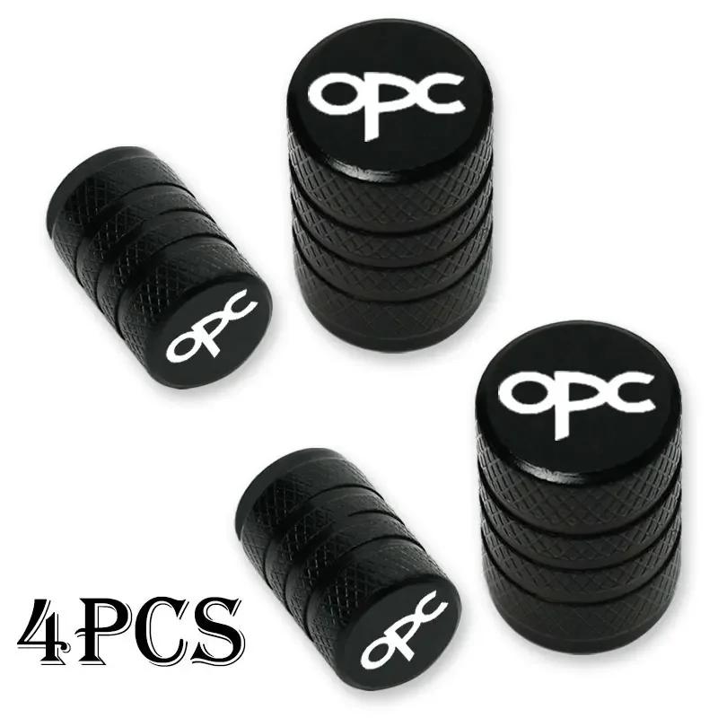 4pcs For Opel Opc Car Wheel Tire Valve Caps Tyre Stem Covers Airdust Waterproof Accessories