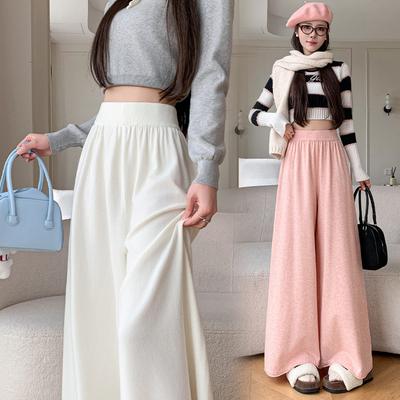 Soft and Cozy Wide Leg Pants, Perfect for Lazy Autumn and Winter Days