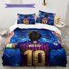 Football Player Background  Pattern Bedding Quilt Set  Home Decoration  Gift (1 * duvet cover + 2 * pillowcase  without core)