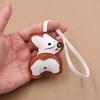 PU Leather Corgi Keychain Cute Dog Accessory Decoration Lightweight PU Craft Pendant For Daily Bag Styling