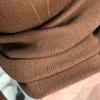 Women Autumn Winter Half High Collar Ribbed Knitted Sweater Solid Color Long Sleeve Slim-fit Pullovers
