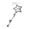 Harajuku Y2k Pentagrams Tassels Hair Clip for Women Sweet Cool Aesthetic Trend Hairpin Korean Fashion Hair Accessories