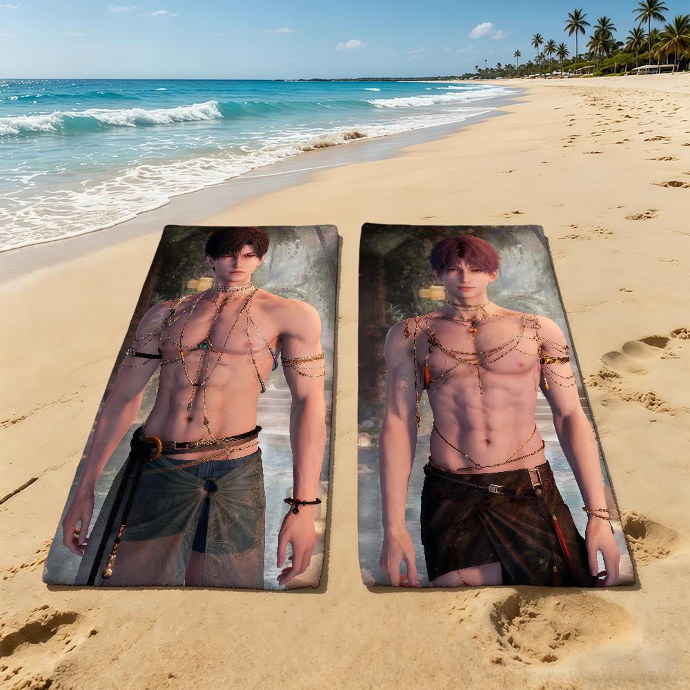 Lingering Lust Love And Deepspace Towel For Outdoor Camping Beach Towel Super Absorbent Quick-Drying Summer Towel