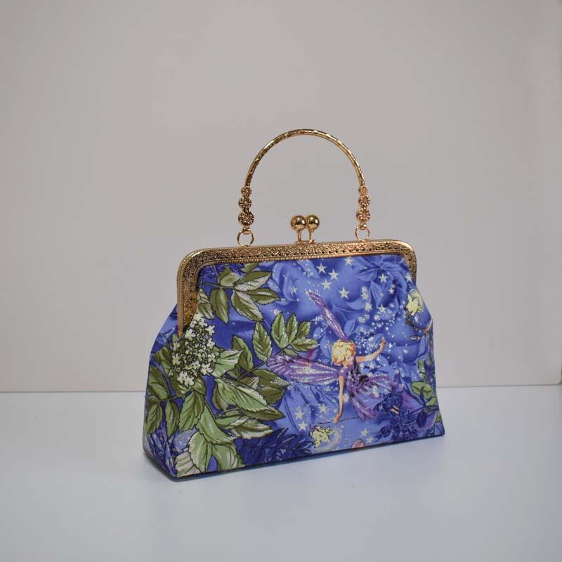 Handgefertigte Stoff Chinesische Goldtasche tragbare Messenger-Kette Schneiden Salon Teambuilding-Klasse Lehrmaterialtasche