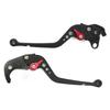 H61 Schwarz Honda Kompatibel mit CBR1000RR SC57 und CB1000R SC60 (rot) Brems-/Kupplungshebel, 6-stufig verstellbar,