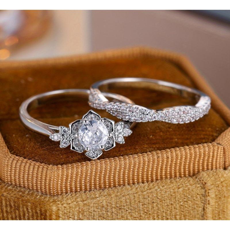 

SHEINTemu popular European and American rings, luxury retro opal rings 13