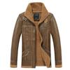 European code custom-made European and American autumn and winter men's clothing pu fur integrated jacket jacket tide