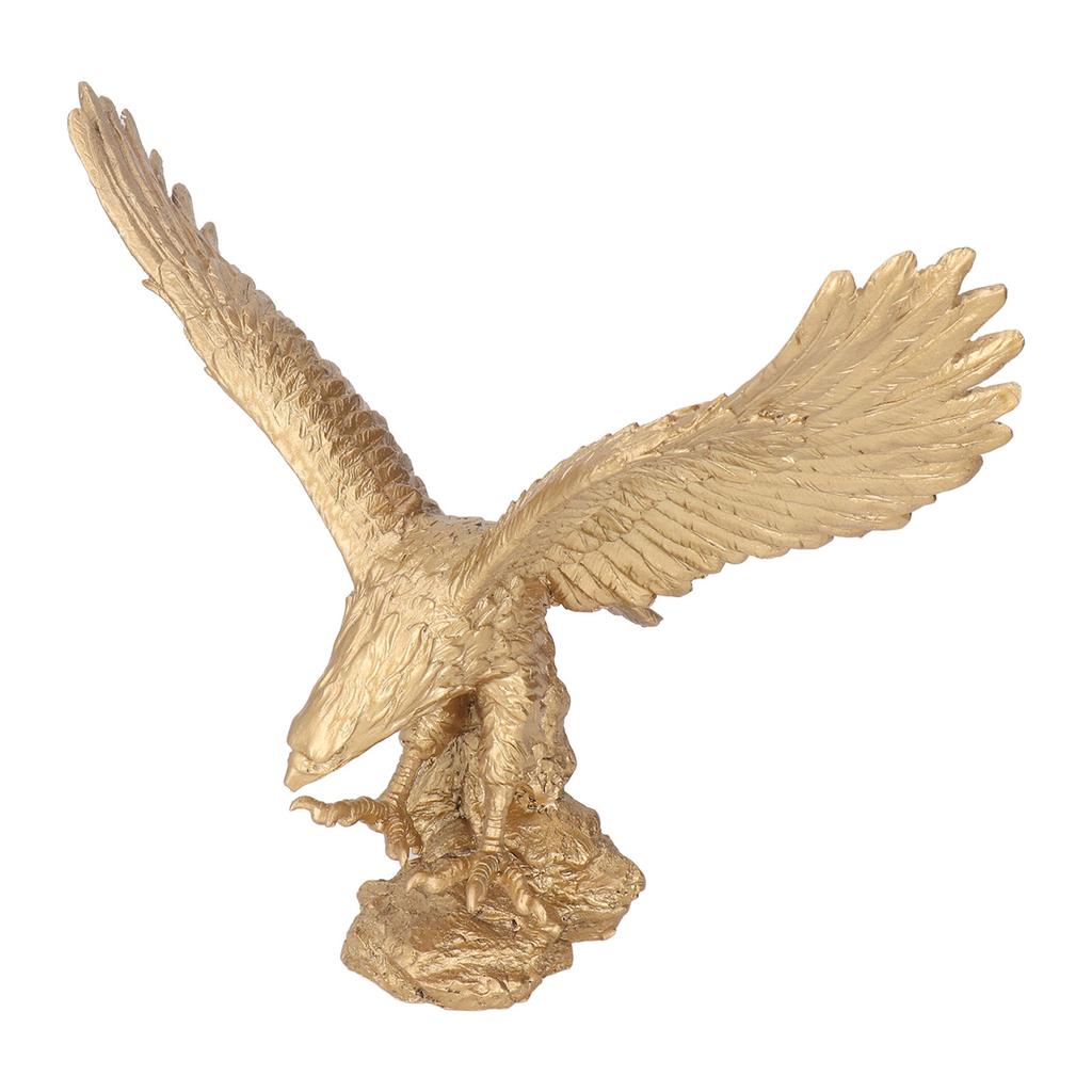 Majestic Eagle Statue Eagle Sculpture Tall Eagle On Rocks Statue Resin Ornament for TV Cabinet Wine