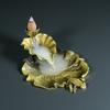 1x Lotus Pond Backflow Incense Burner Metal Frog Living Room Sandalwood Cone Censer for Home Decor Ornaments
