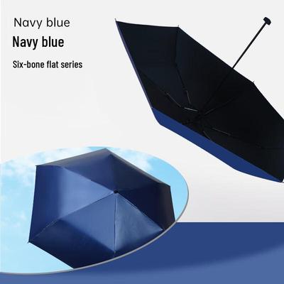 Hongye Women's Portable 3-Fold UV Sun and Rain Umbrella