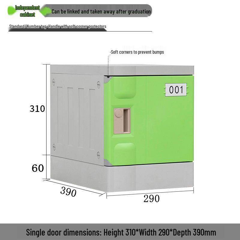 ABS Plastic Lockable Storage Cabinet for School Backpacks