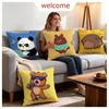 Animal Cute Little Bear Cushion Cover 1Pcs Decorative Covers Soft Cushion Case For Sofa Couch Decor 40X40 45X45 Pillowcases