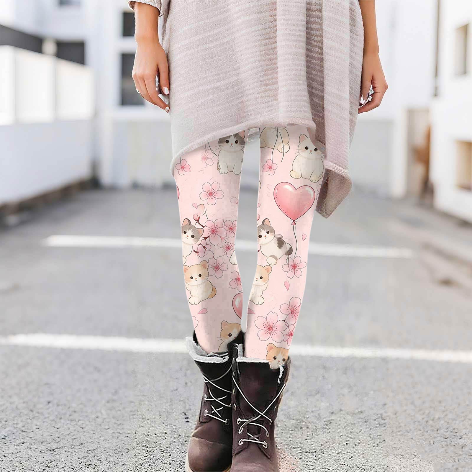 

Women s Casual Fashion Print Pants High-Waisted Straight-Leg Skinny Leggings XL кавун червоний колір
