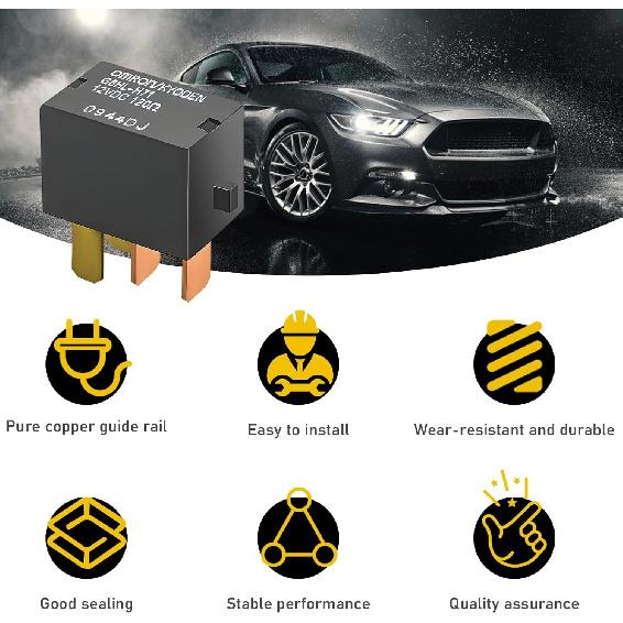 2PCS Car AC Relay, G8HL-H71 AC and Starter Relays Replace 39794-SDA-A03, Power Relay Assembly Starter Replacement, 4 P Multiple Use Relays Plug for