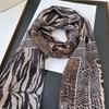 Elegant Snakeskin Pattern Neck Scarf for Ladies Thin Chiffon Neck Wrap Casual Daily Wear Scarf Scarves Neck Accessories