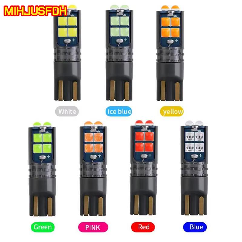 2Pcs High Quality T10 W5W Super Bright Car Interior Reading Dome Light Marker Lamp 168 194 LED Auto Wedge Parking Bulbs Orange