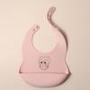 Custom Silicone Baby Bib with & Cartoon Print pattern Food-Grade solid Feeding Bib DZ13