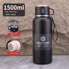 Large-Capacity Thermos Cup for Car Use, 316 Stainless Steel Water Cup for Men, Outdoor Portable Sports Thermos, Student Cup 1L