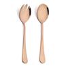 2 pezzi nero cucchiaio da insalata forchetta insalata in acciaio inox cucchiaio da dessert set di posate cucchiai da portata utensili da cucina accessori da tavola
