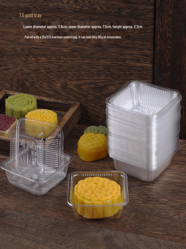 Thickened Gold Mooncake Tray: Mid-Autumn Festival Mooncake Base & Inner Packaging for Snow Skin & Egg Yolk Mooncakes