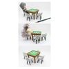 1/12 Scale Miniature Mahjong Table and Chair Model Figurine For Doll House With Realistic And Fine Detail Scene Setting