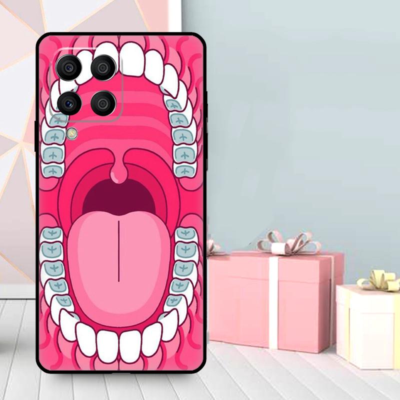 Dentist Tooth Pattern Case For Samsung Galaxy M06 M11 M31 M14 M34 M54 M12 M32 M52 M15 M13 M16 M36 M56 M53 M35 M55