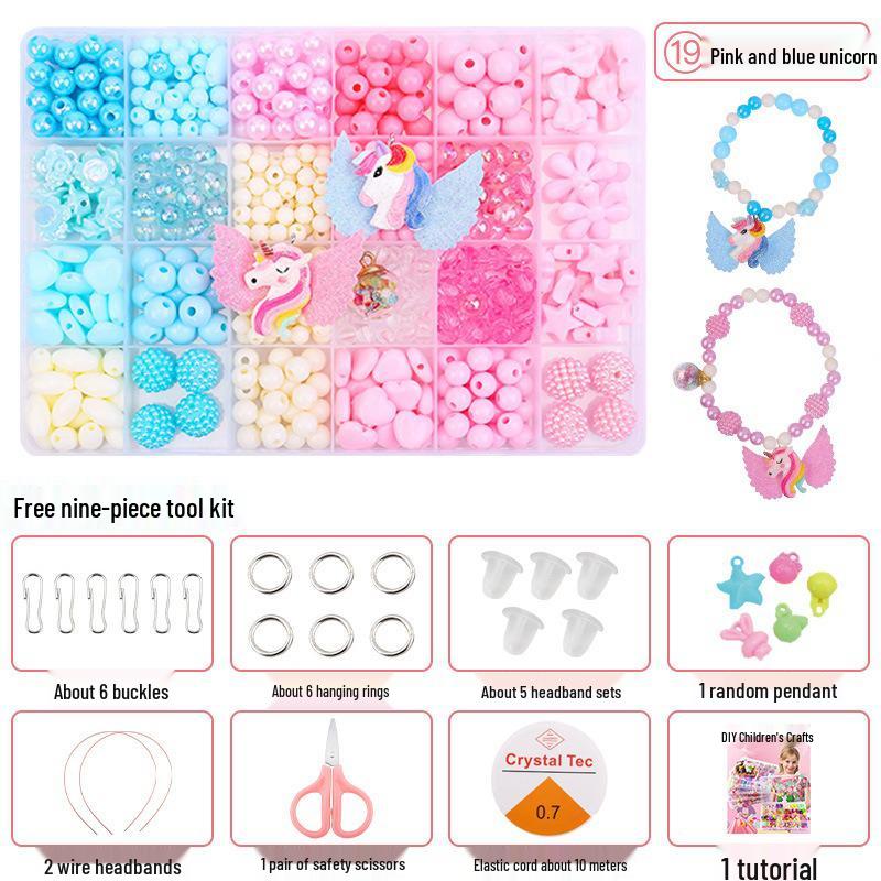 Kids' Handmade Bracelets DIY Gift Set for 8-Year-Old Girls - Beading Materials Included