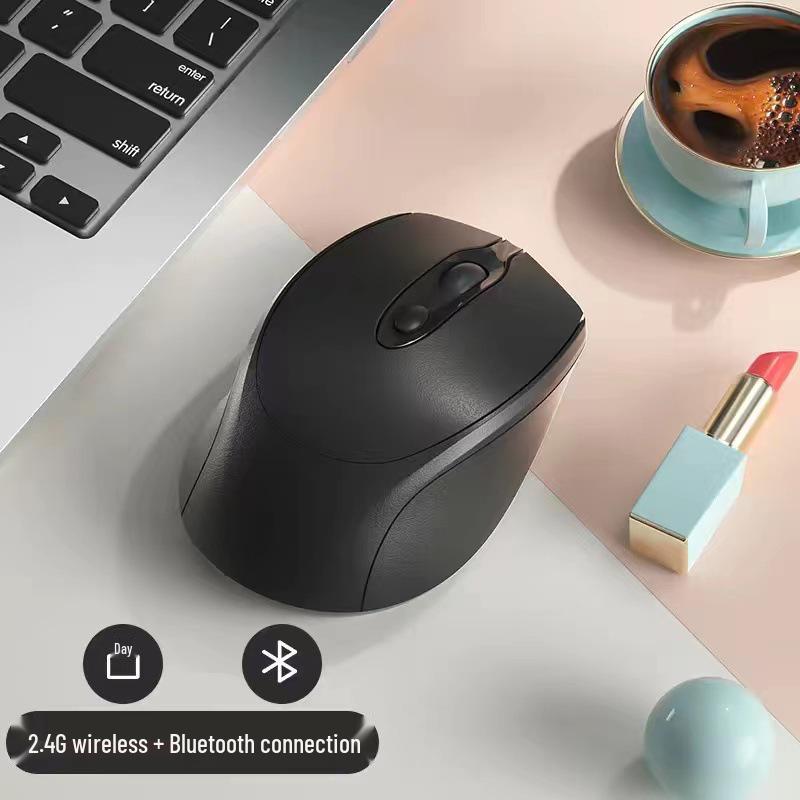 Three-Mode Silent Wireless Mouse for Women - Rechargeable, Compatible with ASUS, HP, Lenovo, and Dell.