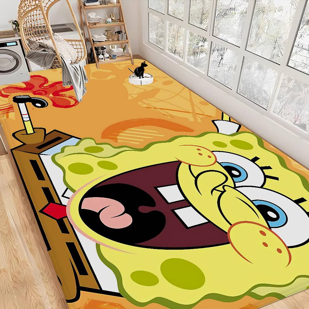 

S-spongebob Room Mats Cheaper Anti-slip Modern Living Room Balcony Printed Household Carpets 50x80cm
