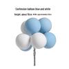 Colorful Retro Balloon Cake Toppers – Round Ball Dessert Decorations