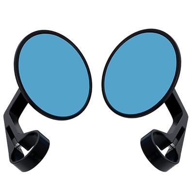 Bar End Motorcycle Bar Motorcycle CNC HONDA SUZUKI Left and Right Set Mirrors, Mirrors, Ends, Universal, Round, Mirrors, Aluminum, YAMAHA, (Black)