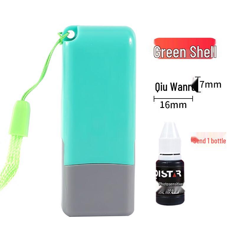 Portable Retractable Self-Inking Name Stamp