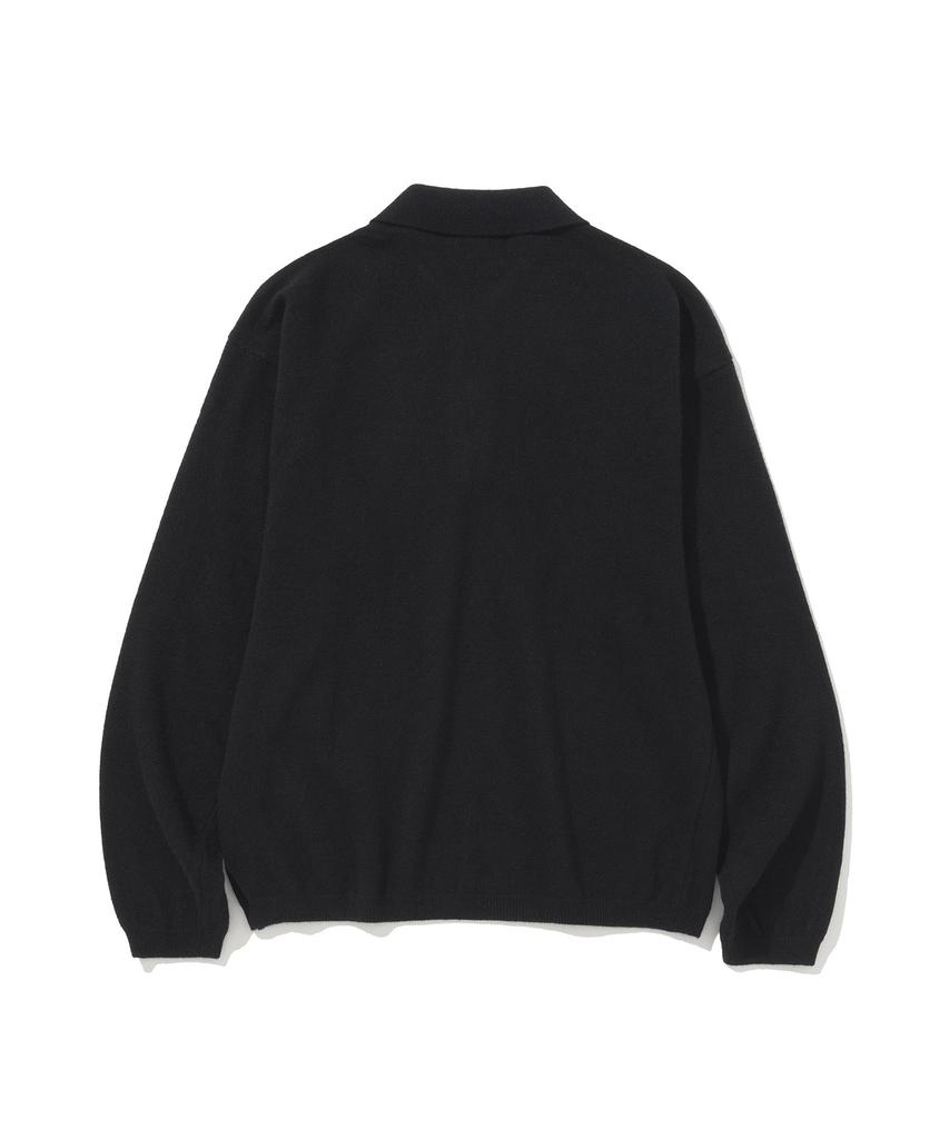 SIIIIDO Front Ct Line Collar Knit #3
