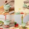 Electric Food Chopper Wireless Mini Vegetable Cutter Garlic Grinder Multi Function Food Processor with Removable Blades and Transparent Container