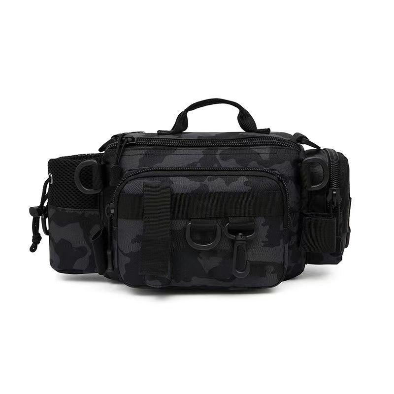Multifunctional Waterproof Fishing Bag: Waist Pack, Shoulder Backpack, Crossbody, Rod Holder, Tackle Storage