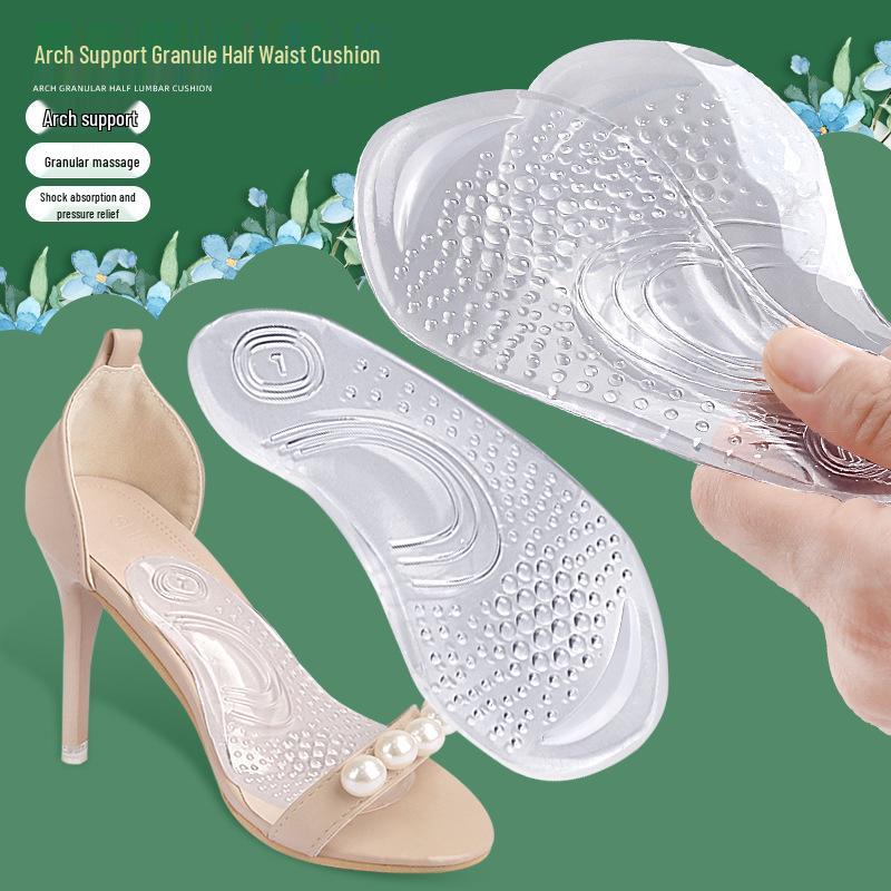 Non-Slip Soft Arch Support Insoles for Men & Women with Shock Absorption, Ideal for Flat Feet