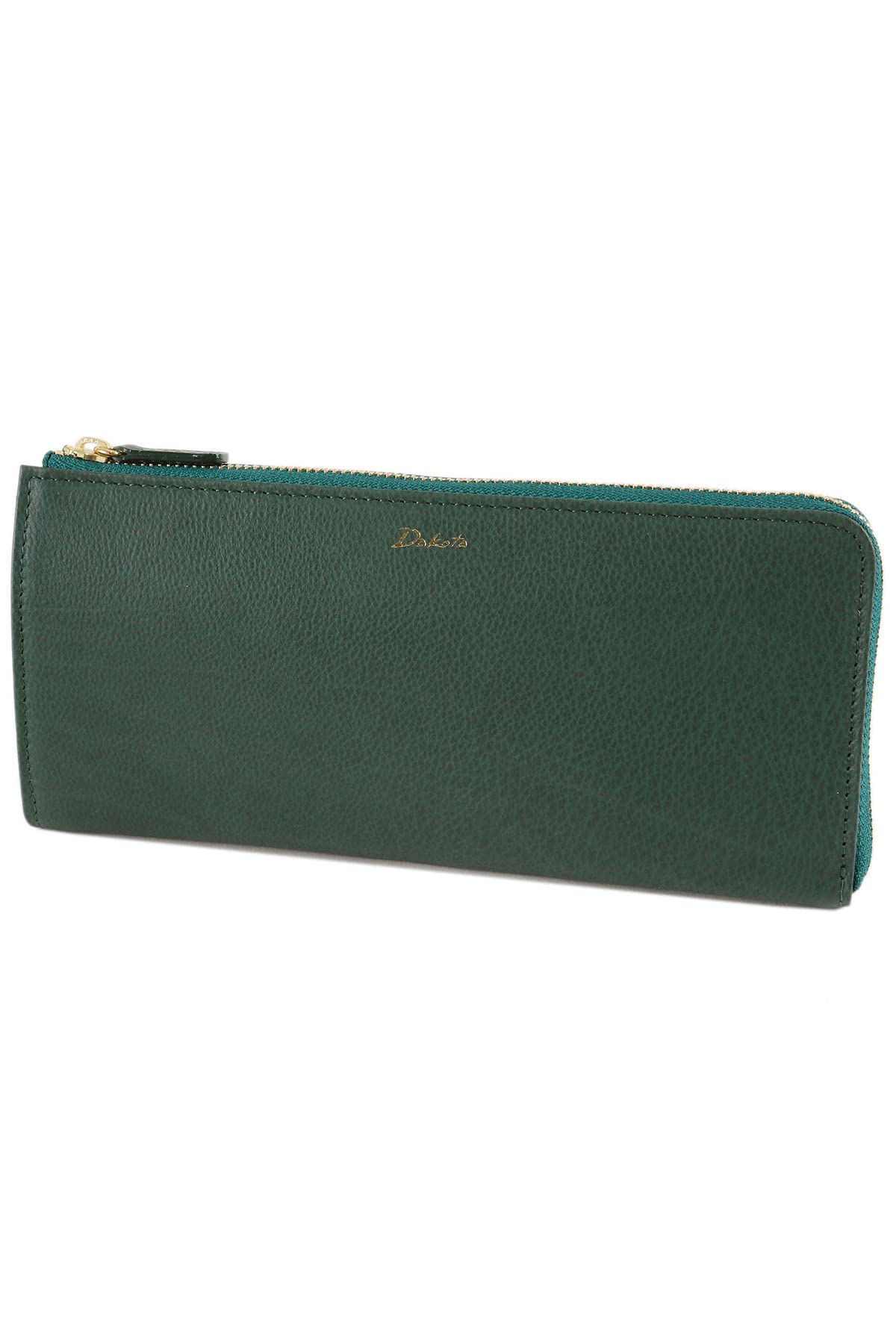 

Long Wallet Zipper Genuine Leather Green [Dakota] L-shaped Women s DA-30932-50 зелений