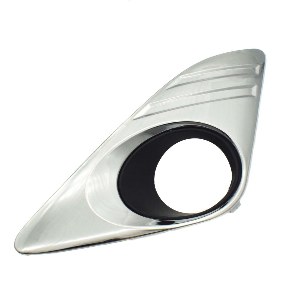 For Toyota Camry 2.5L 2012 2013 2014 Chrome Fog Light Lamp Cover Trim Bezel Holes Front Left Right LH RH Left Passenger Side