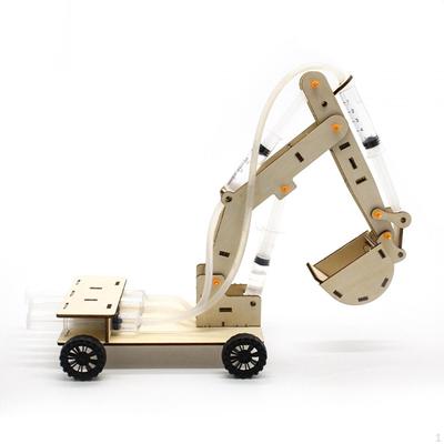 DIY Hydraulikbagger Spielzeug 3D Holzpuzzle Bastelarbeiten für Kinder Lehrprop