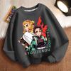 Children's Fashion Demon Slayer Hoodie, Spring and Autumn Boys' and Girls' Casual Long-sleeved Jacket