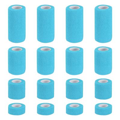 PATIKIL Bandage 16 5 Wrap for Athletic and Outdoor Sky Blue 1"/2"/3"/4" Self-Adhesive Wraps, Count, Yards, Elastic, Breathable, Self-Adhesive Tape,