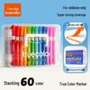 Washable Soft-Tip Acrylic Markers – Blendable, Non-Bleeding, Perfect for Student Art & Painting, Includes Paint Brushes.
