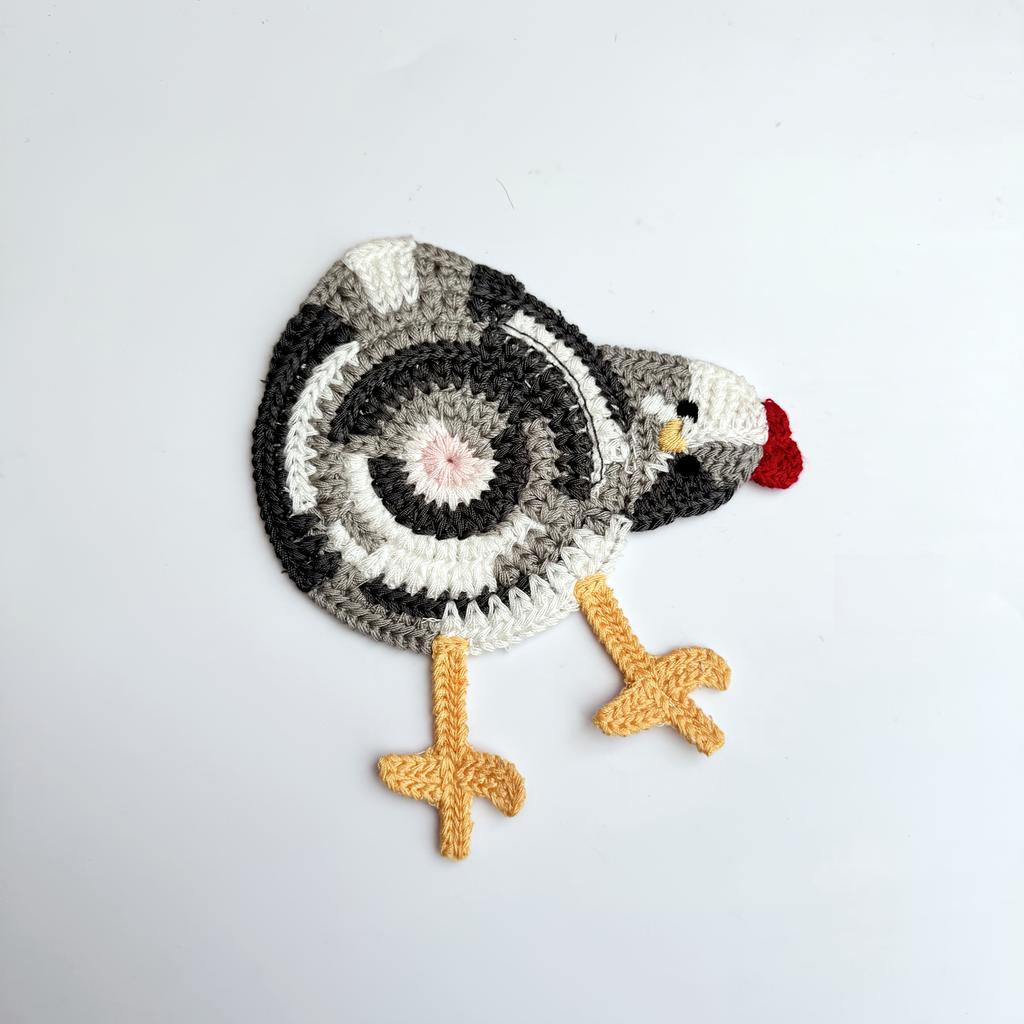 Handmade Chicken Coasters, Crochet heat-resistant mats, Home decoration coasters, table coasters, handmade gifts