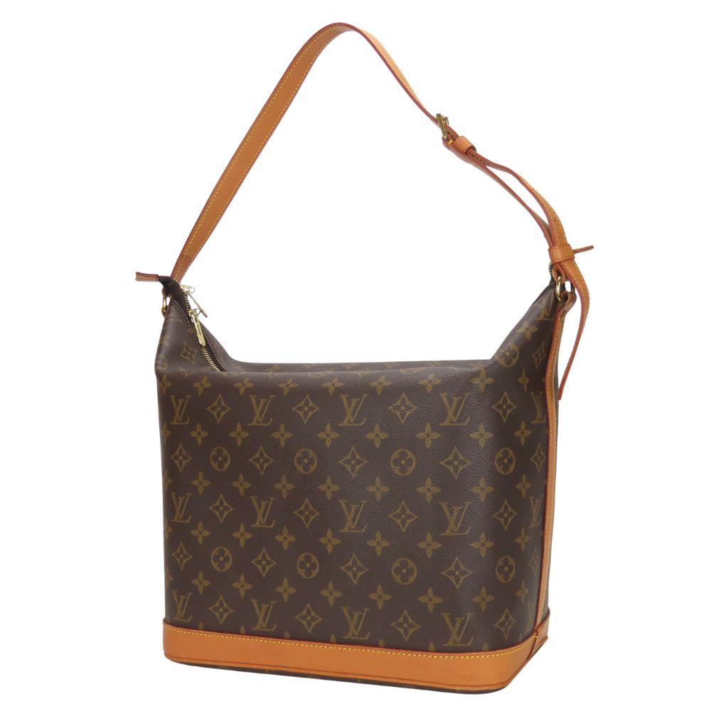 Used LOUIS VUITTON Shoulder Bag Amphor Three M47275 Monogram/Nume leather Brown Sharon Stone collaboration