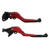 Nakira Brake and Clutch Lever Set for and GSXR and GSX250R, V-Strom250, GSR250, (Red Black)