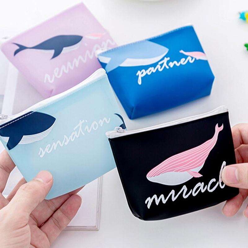 Buy Creative Cute Whale Coin Purse Zipper Coin Storage Bag Key Case at