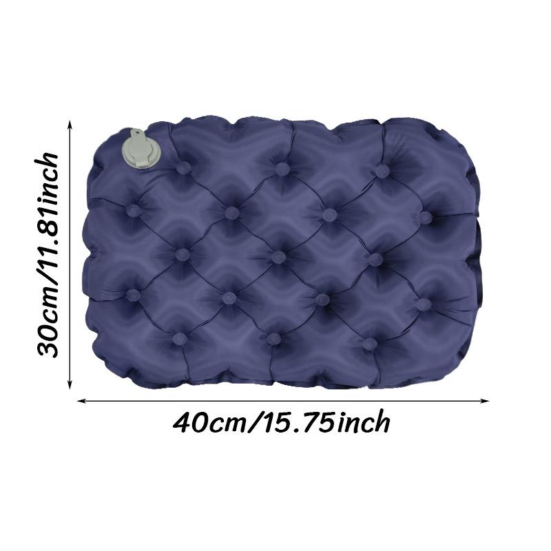 Cojín de Asiento Inflable Portátil Ligero para Acampar - Impermeable, Plegable, Duradero y Cómodo para Sentarse a Largo Plazo